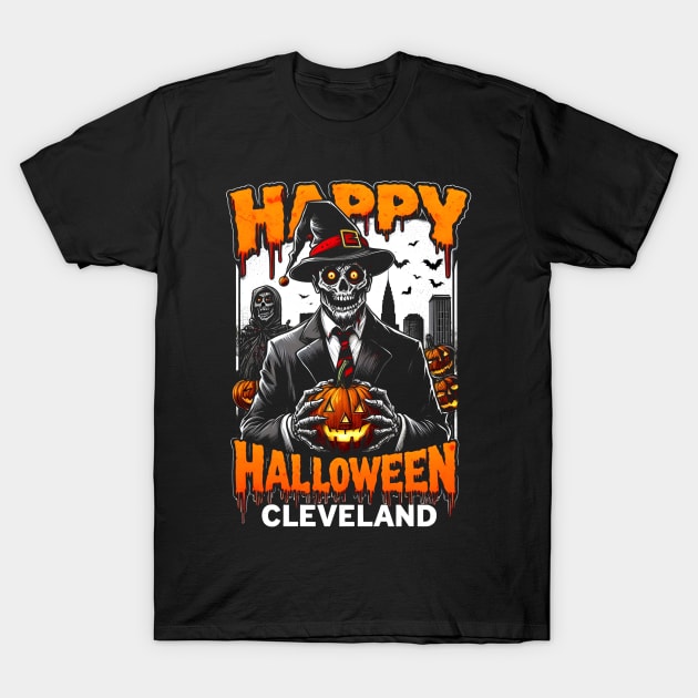 Cleveland Halloween T-Shirt by Americansports